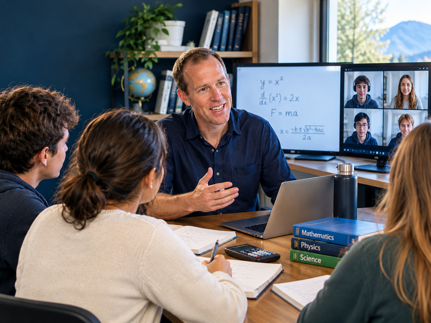 Justin teaching a student — Study Stone Learning